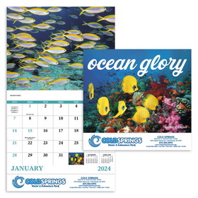Custom Good Value Calendars 7217 Ocean Glory - Stapled Calendar, Offset
