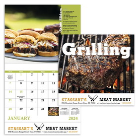 Custom Good Value Calendars 7262 Grilling Stapled 13-Month Calender