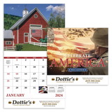 Custom Good Value Calendars 7269 Celebrate America - Stapled Calendar, Offset