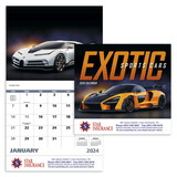 Custom Good Value Calendars 7281 Exotic Sports Cars - Stapled Calendar, Offset