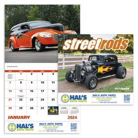 Custom Good Value Calendars 7283 Street Rods - Stapled Calendar, Offset