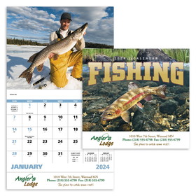 Custom Good Value Calendars 7299 Fishing - Stapled Calendar, Offset