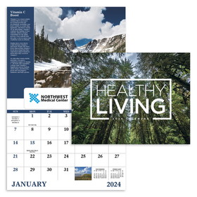 Custom Good Value Calendars 7573 Healthy Living - Window Calendar, Digital