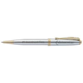 Custom WCCB - BIC Worthington Chrome Ballpoint Pen, 19/32"W x 5 5/32"H