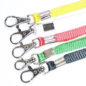 Custom Polyester Lanyard with Swivel Lobster Clip, 19" X 13/32"