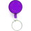 Custom Round 24" Retractable Key Holder, 1 1/4", Price/each