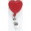 Custom Heart Shape Retractable Badge Holder, 1 1/2" X 1 1/2", Price/each