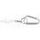 Custom Shark Shape Keychain with Carabiner, 3 1/8" X 3/4", Price/each