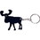 Custom Elk Shape Bottle Opener Key Chain, 2 1/4" X 2 ", Price/each
