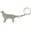 Custom Dog Shape Bottle Opener Keychain, 2 3/8" X 1 1/2", Price/each