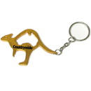 Custom Kangaroo Shape Bottle Opener Keychain, 2 3/4