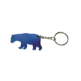 Custom Bear Shape Bottle Opener Keychain, 2 1/8