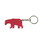 Custom Bear Shape Bottle Opener Keychain, Price/each