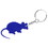 Custom Mouse Shape Bottle Opener Key Chain, 2 1/4" X 1 3/8", Price/each