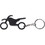 Custom Motorbike Shape Bottle Opener Keychain, 2 1/2" X 1 3/8", Price/each
