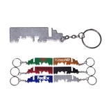 Custom Truck Shape Bottle Opener Keychain, 2 3/4