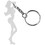 Custom Fine Figure of A Woman Shape Bottle Opener Keychain, 2 13/16" X 3/4", Price/each