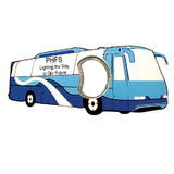 Custom Jumbo Size Bus Shape Magnetic Bottle Opener, 4 1/2