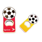 Custom Jumbo Size Soccer Shape Magnetic Bottle Opener, 2