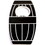 Custom Jumbo Size Oak Barrel Shape Magnetic Bottle Opener, 2 1/4" X 3 21/32", Price/each