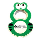 Custom Jumbo Size Frog Shape Magnetic Bottle Opener, 2 1/4