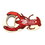Custom Jumbo Size Lobster Shape Magnetic Bottle Opener, 3 5/8" X 2 3/32", Price/each