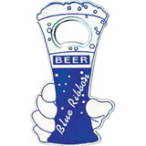 Custom Beer Cup Shape Magnetic Bottle Opener, 4 3/8