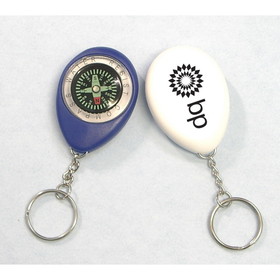 Custom Compass Keychain, 2 1/4" X 1 1/2"