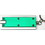 Custom Slim Rectangular Flashlight Swivel Keychain, 2 3/8" X 1" X 1/4", Price/each