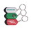 Custom Mini Rectangular Flashlight with Compass Key Chain, 2" X 1" X 1/2", Price/each
