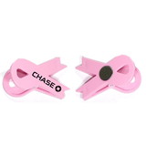 Custom Jumbo Size Pink Ribbon Magnetic Memo Clip Holder, 3 3/32