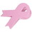 Custom Jumbo Size Pink Ribbon Magnetic Memo Clip Holder, 3 3/32" X 2", Price/each