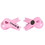 Custom Jumbo Size Pink Ribbon Magnetic Memo Clip Holder, 3 3/32" X 2", Price/each