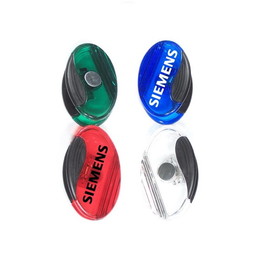 Custom Jumbo Size Oval Magnetic Memo Clip Holder, 3 1/2" X 2 1/4"