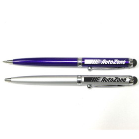 Custom Twist Action Pen with Stylus, 5 1/4" X 13/32"