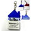 Custom House Shaped Tool Kit with 4 Steel Bits Keychain, 2 1/8" X 2 27/32", Price/each