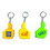 Custom Thumb Up Tape Measure Key Chain, 2 1/4" X 1 5/8", Price/each