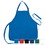 Custom Nissun Cap APN1243 Poly-Cotton Apron with 3 Pockets, 7 oz. Poly-Cotton - Embroidery, Price/piece