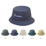 Custom Nissun Cap BK-XL Pigment Dyed Washed Bucket Hats - Screen Print