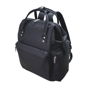 Blank Nissun Cap BP1101 600D Polyester Laptop Backpacks - Black