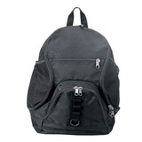 Custom Nissun Cap BP1501 Black Wave Backpack, 600D Polyester/PVC - Embroidery