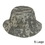 Custom Nissun Cap CBKP-XL 7-3/8" Washed Cotton Camouflage Bucket Hat - Digital Gray Camo - Screen Print, Price/piece