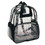 Custom Nissun Cap CBP Clear Backpack, Heavy Clear Vinyl/ 600D Polyester - Screen Print, Price/piece