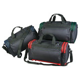 Custom Nissun Cap DB1194 Duffel Bag w/ Protruding Pocket, 600D Polyester - Embroidery