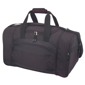 Custom Nissun Cap DB1251 Black Deluxe Oversize Sports Bag, 600D Polyester / Rip-Stop Nylon - Screen Print