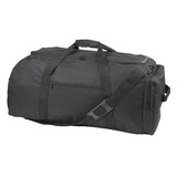 Custom Nissun Cap DB1312 Black Extra Large Sports Duffle/Backpack, 600D Polyester w/ Vinyl Backing - Screen Print