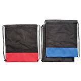 Blank Nissun Cap DT1151 Drawstring Poly-Mesh Bag, 600D Polyester w/ PU Mesh