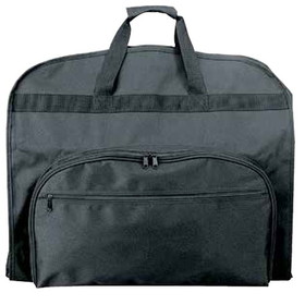 Blank Nissun Cap GB1100 Business Garment Bag, 600D Polyester/PVC - Black