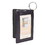 Blank Nissun Cap ID7031 Double Id Holder with Key Ring, PU/Leatherette - Black, Price/piece