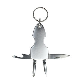 Custom Nissun Cap KMT9021 4 in 1 Stainless Steel and Aluminum Cover Multi-Tools - Silver - Embroidery